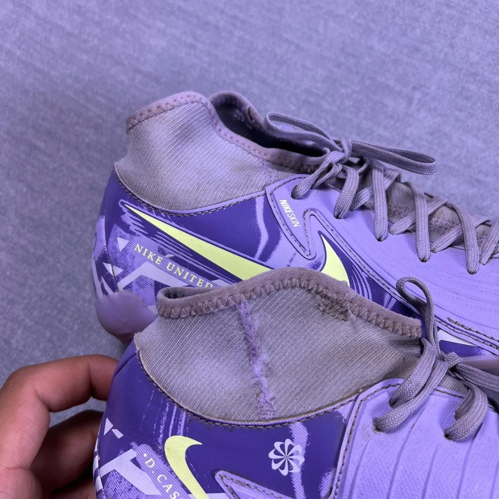 Nike Phantom GX Academy NikeSkin Ground Soccer Cleats Kids 6.5Y Purple HF1598